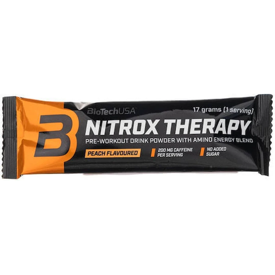 Biotech USA Nitrox Therapy Pre Workout Supplement 17gr Peach: цены и характеристики
