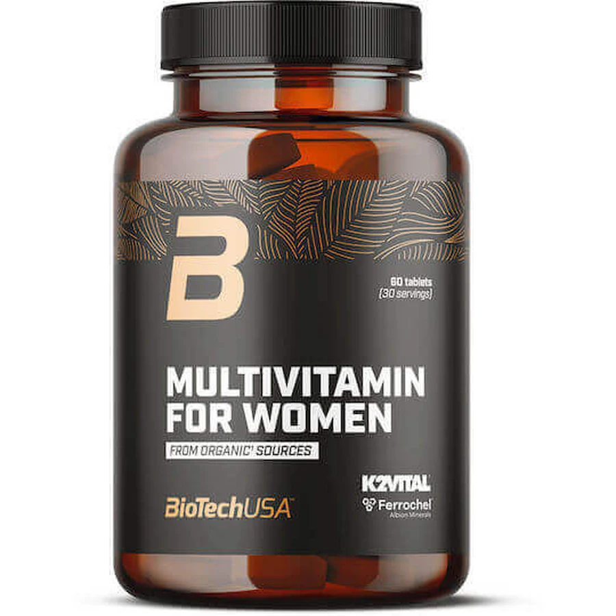 Biotech USA Multivitamin for Women Мультивитамины из органических источников 60 таблеток: цены и характеристики