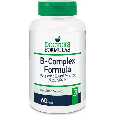 Doctor's Formulas B-Complex Витаминная формула для энергии, укрепления иммунитета и нервной системы 60 таблеток: цены и характеристики