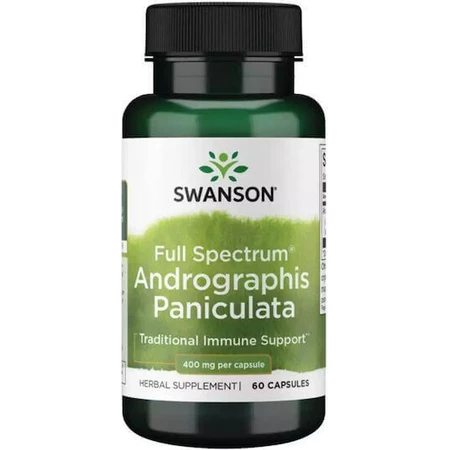 Swanson Full Spectrum Andrographis Paniculata 400mg 60 caps: цены и характеристики