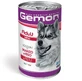 Gemon Dog Maxi Adult Chunks with Beef&amp;Rice - Вологий корм з яловичиною та рисом для дорослих собак великих порід (шматочки в желе), 1,25 кг