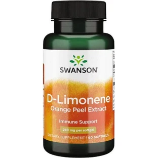 Swanson D-Limonene D-Limonene Экстракт кожуры апельсина 250 мг Укрепляющая иммунную систему добавка 60 софтгелей
