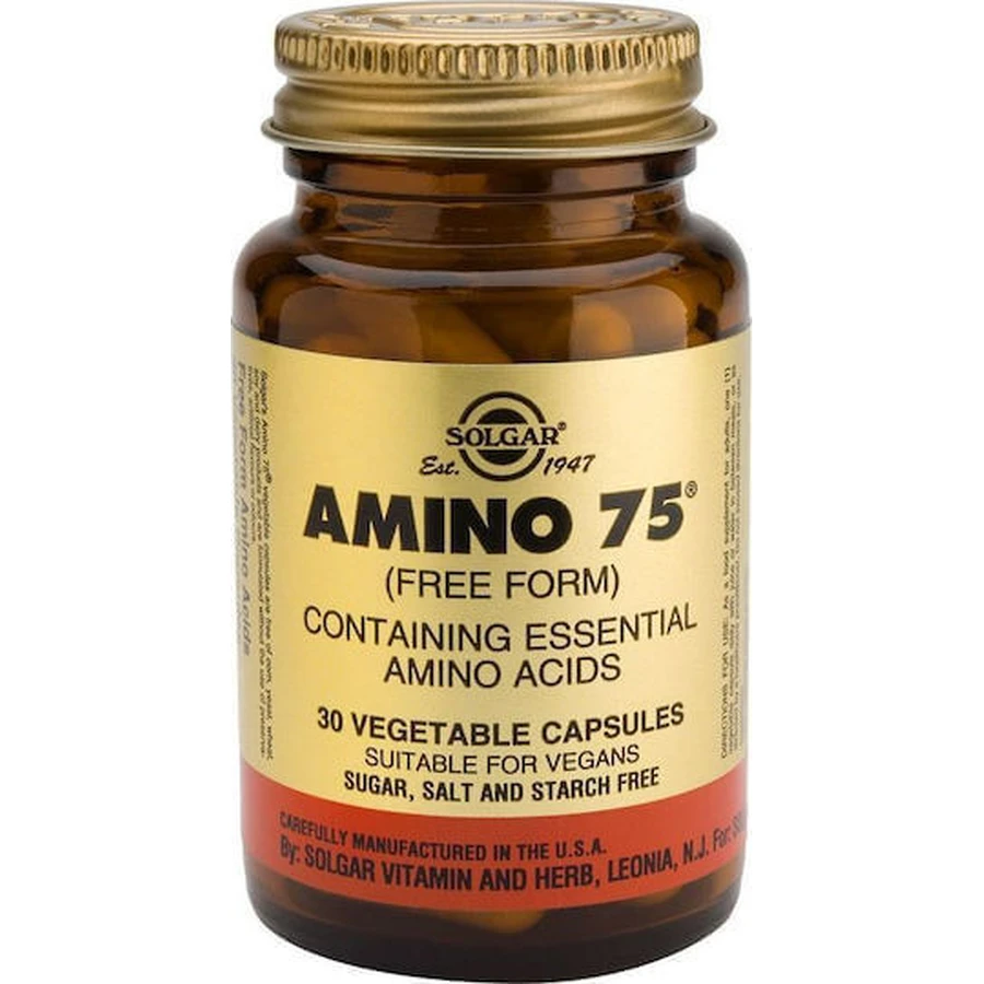 Solgar Amino 75 30 травяных капсул без ароматизаторов: цены и характеристики