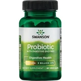 Swanson Probiotic with Digestive Enzymes Пробиотик 60 растительных капсул