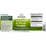 Swanson Turmeric & Black Pepper 60 растительных капсул