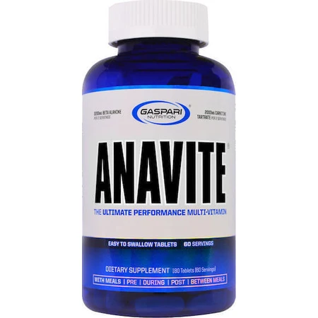 Gaspari Nutrition Anavite Multivitamin for Energy & Immune System Boost 180 Tablets: цены и характеристики