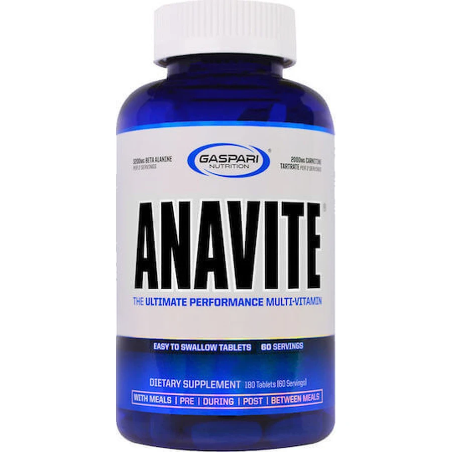 Gaspari Nutrition Anavite Multivitamin for Energy & Immune System Boost 180 Tablets: цены и характеристики