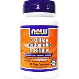 Now Foods 8 Billion Acidophilus & Bifidus Probiotic 60 растительных капсул
