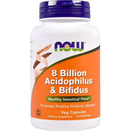Now Foods 8 Billion Acidophilus & Bifidus Probiotic 60 рослинних капсул: ціни та характеристики