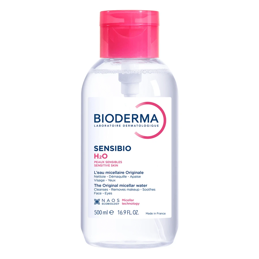 Bioderma Sensibio H2O, міцелярна вода, чутлива шкіра, з дозатором, 500 мл: ціни та характеристики