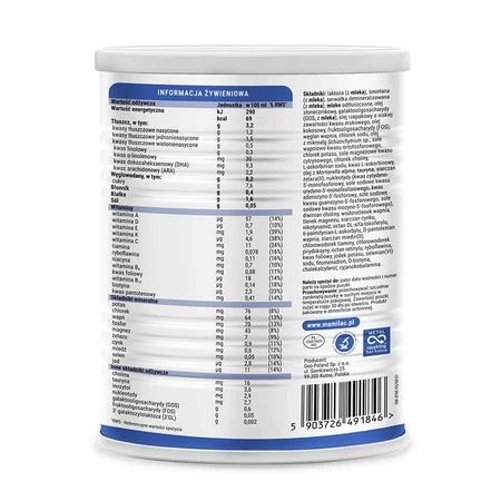 Mamilac Premium 3, сухой продукт на основе молока, после 1 года, 400 г: цены и характеристики