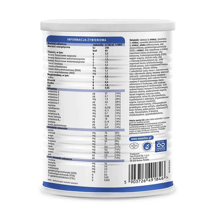 Mamilac Premium 3, сухой продукт на основе молока, после 1 года, 400 г: цены и характеристики
