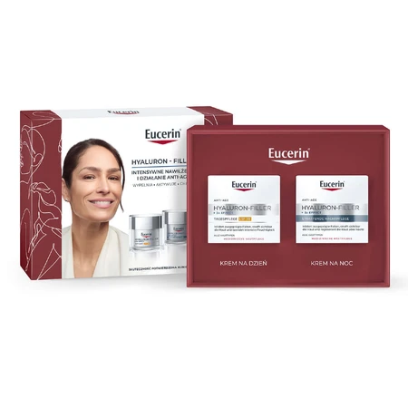 Набір Eucerin Hyaluron-Filler, денний крем, SPF 30, 50 мл + нічний крем, 50 мл: ціни та характеристики