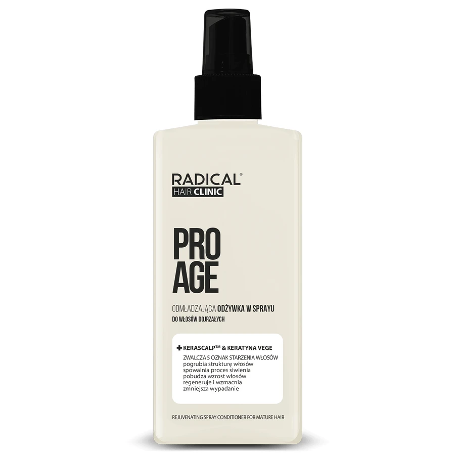 Radical Hair Clinic Pro Age, омолаживающий спрей-кондиционер для зрелых волос, 200 мл: цены и характеристики