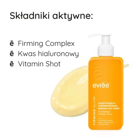 Evree Firming Glow, укрепляющий и осветляющий лосьон для тела, 300 мл: цены и характеристики