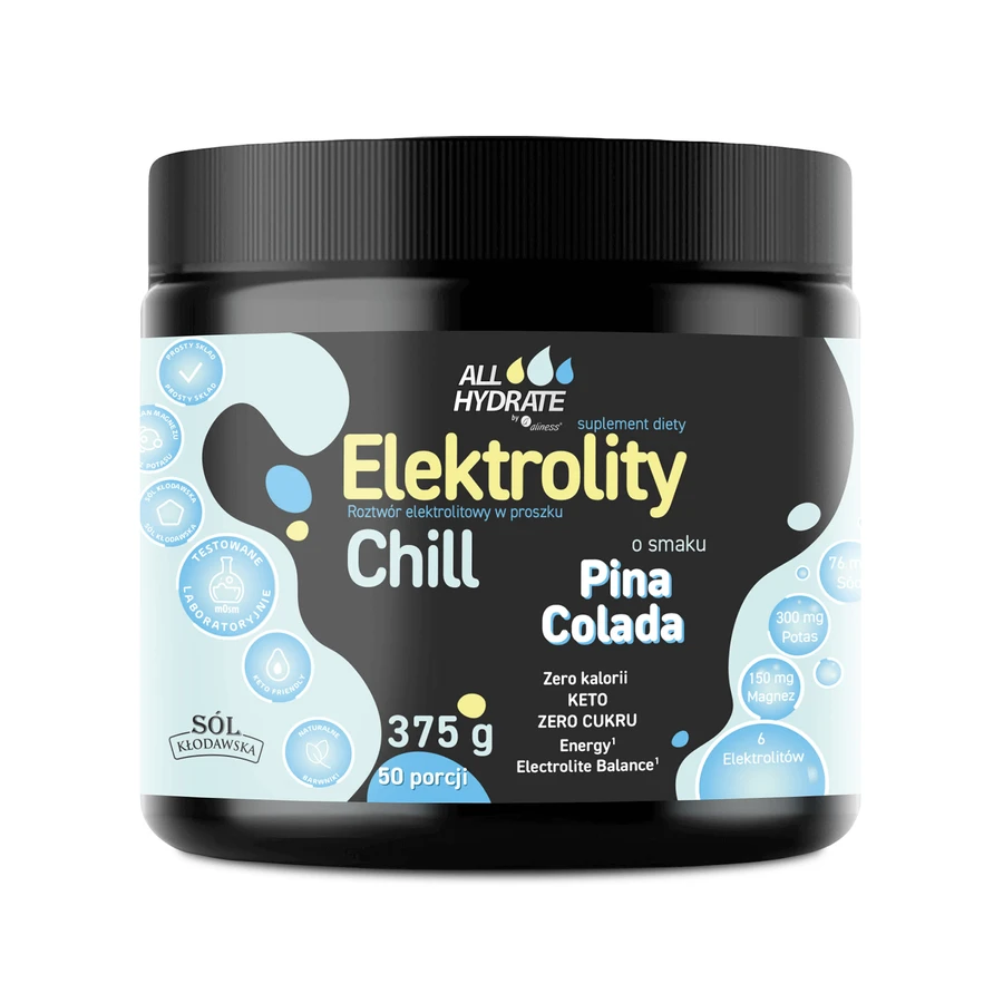 Електроліти ALLHydrate Chill зі смаком піна-колади, 375 г: ціни та характеристики