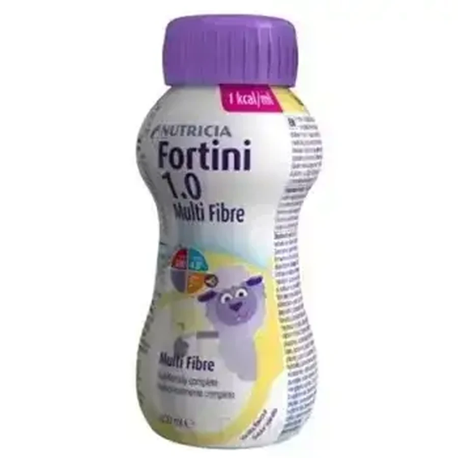 Fortini Multi Fibre cu aromă de vanilie 1×200 ml, aliment lichid pentru copii: цены и характеристики