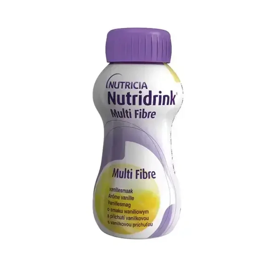 Nutridrink Multi Fibre aromă de vanilie 4×200 мл, для медичних цілей: ціни та характеристики