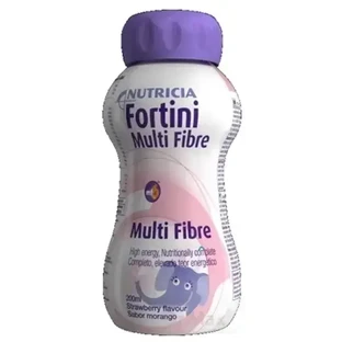 Fortini Multi Fibre cu aromă de căpșuni 1×200 мл, aliment lichid pentru copii