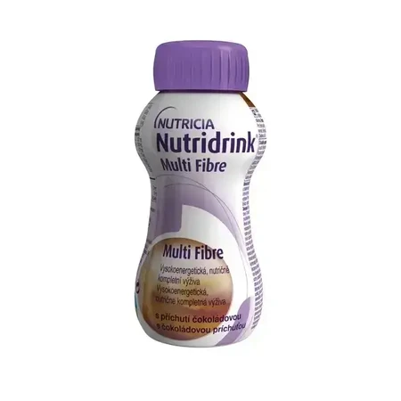 Nutridrink Multi Fibre aromă de ciocolată 4×200 мл, для медичних цілей: ціни та характеристики