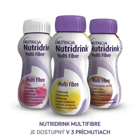 Nutridrink Multi Fibre aromă de ciocolată 4×200 мл, для медичних цілей: ціни та характеристики