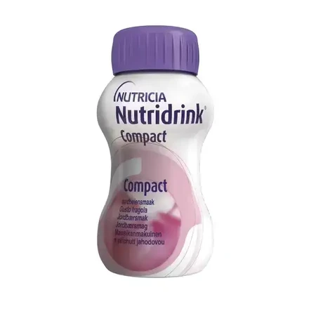 Nutridrink Compact cu aromă de căpșuni 4x125 ml, băutură pentru uz medical: цены и характеристики