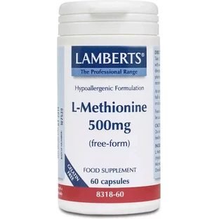 Lamberts L-метіонін 500мг 60 капсул