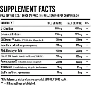 Dna Sports Thank Pump For That Pre Workout Supplement 360gr sunset soda