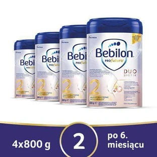 Набор из 4 х Bebilon Profutura Duobiotik 2 последующего молока после 6 месяцев, 800 г.