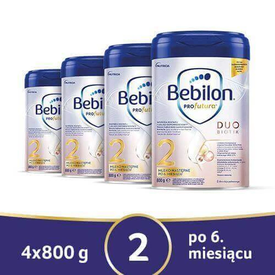 Набор из 4 х Bebilon Profutura Duobiotik 2 последующего молока после 6 месяцев, 800 г.: цены и характеристики