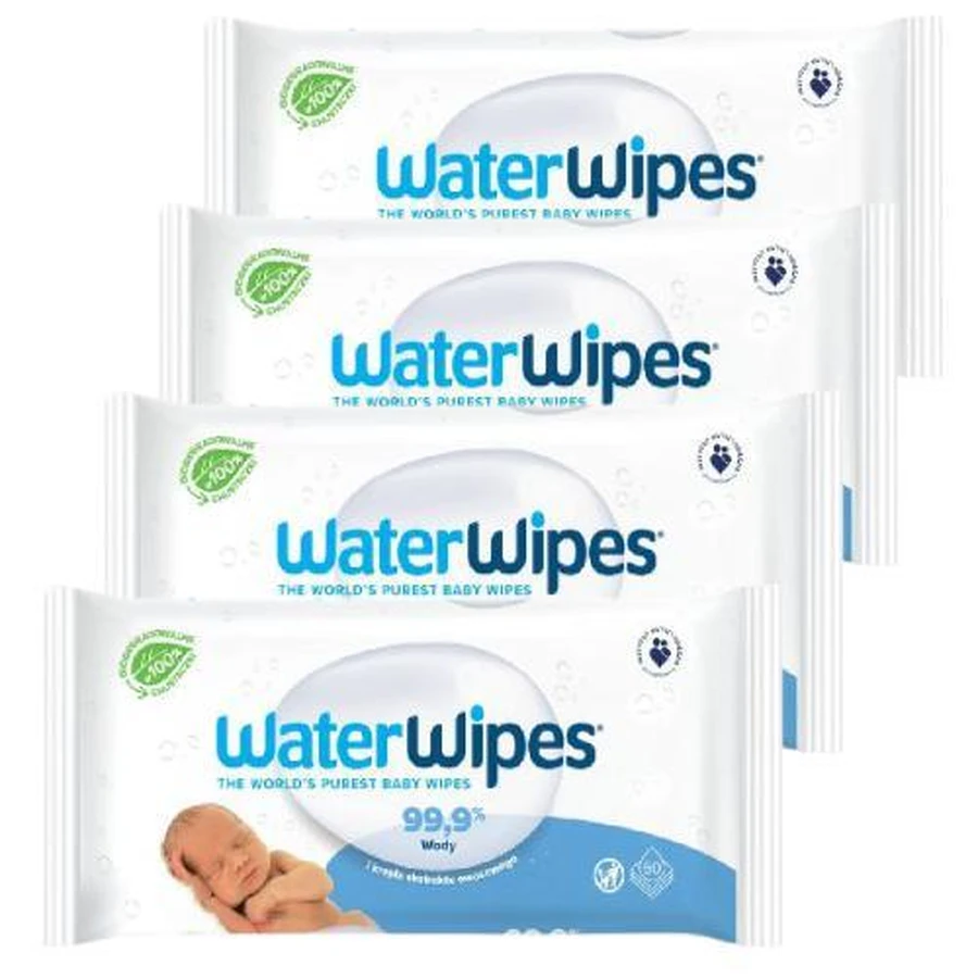 Набор из 4-х влажных салфеток WaterWipes, 60 штук: цены и характеристики