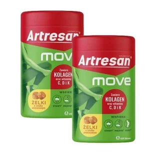 Набір желейних бобів Artresan Move зі смаком ананаса, 2 х 150 г