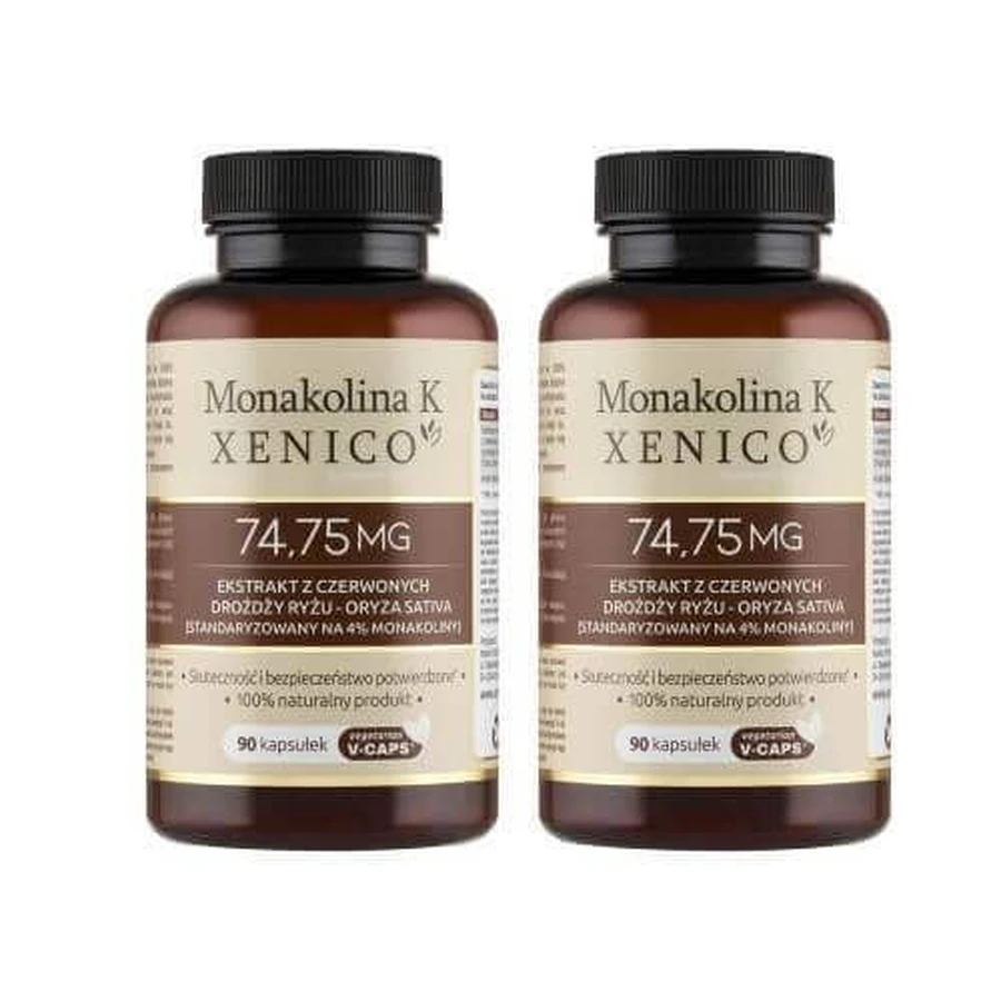 Набор Xenico Monacolin K, 2 x 90 капсул: цены и характеристики
