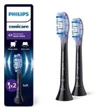 Чорні насадки для електричної зубної щітки HX9052/88 Premium Gum, 2 штуки, Philips Sonicare