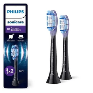 Черные насадки для электрической зубной щетки HX9052/88 Premium Gum, 2 штуки, Philips Sonicare