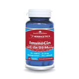 Імуноцин з вітаміном C+Zn+D3+Moringa, 60 капсул, Herbagetica