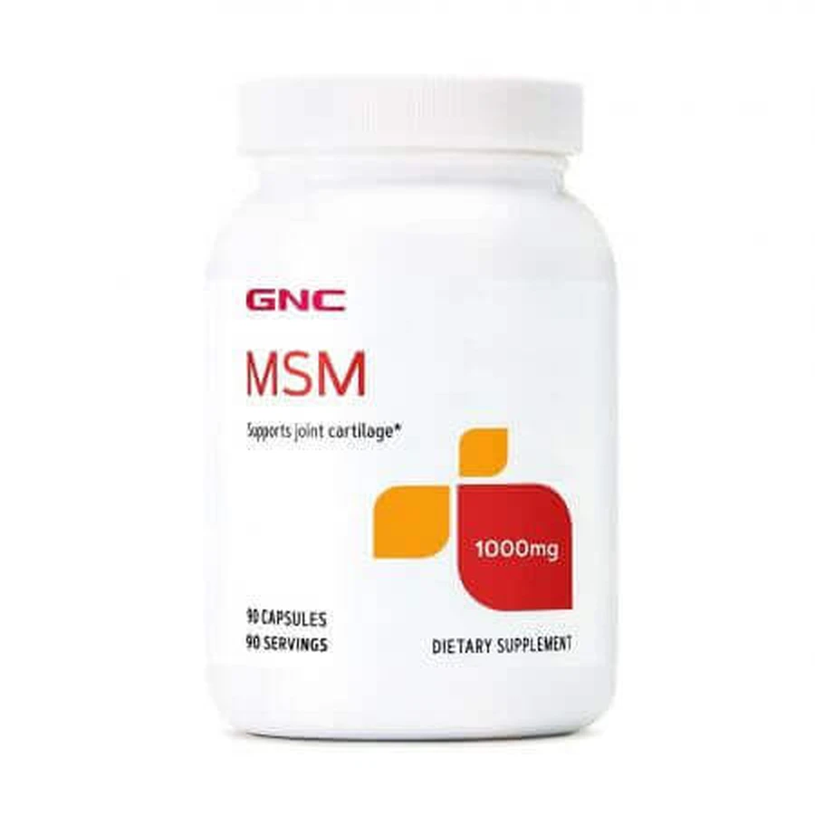 MSM 1000 мг (156221), 90 капсул, GNC: цены и характеристики