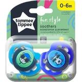 Tommee Tippee Fun Style Силіконові ортодонтичні пустушки для цуценят - світло-блакитні / сині для 0-6 місяців 2шт 2шт