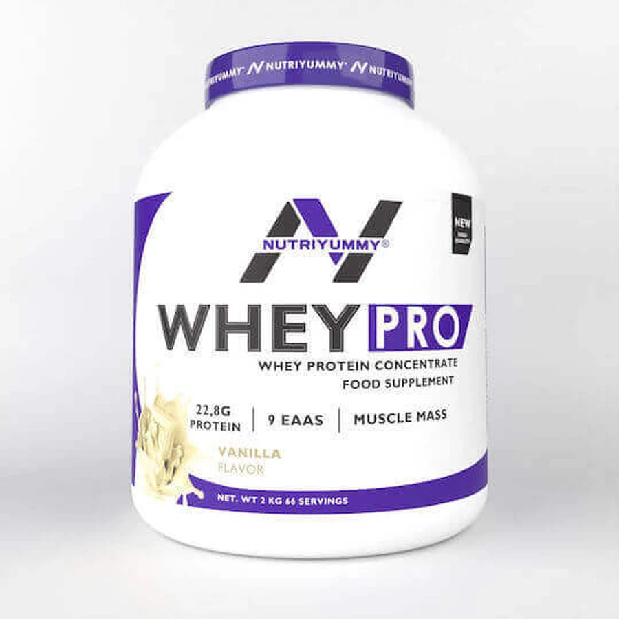 Сироватковий протеїн Nutriyummy Wheypro зі смаком ванілі 2 кг: ціни та характеристики