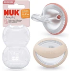 Nuk Mommy Feel Пустышка силиконовая ортодонтическая с чехлом оранжевая и бежевая для 0-9 месяцев 2шт: цены и характеристики