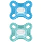 Mam Comfort Blue Силиконовые ортодонтические пустышки синие для 0-2 месяцев 2шт