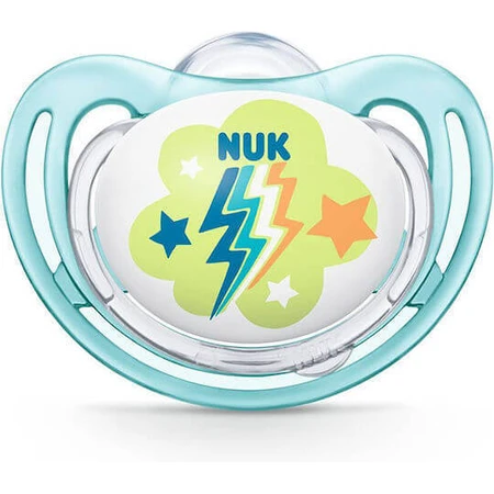Силіконовий ортодонтичний бюстгальтер Nuk Freestyle з кришкою Thunder - синій відкритий на 6-18 місяців: ціни та характеристики