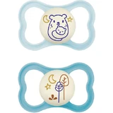 Mam Pacifiers Силиконовая пустышка Мишка/деревья - светло-голубая для 6-16 месяцев 2шт