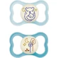 Mam Pacifiers Силиконовая пустышка Мишка/деревья - светло-голубая для 6-16 месяцев 2шт
