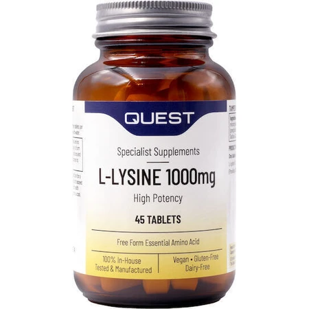 Quest L-Lysine High Potency 1000mg 45 Tablets: цены и характеристики