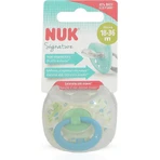 Nuk Signature Силиконовая ортодонтическая пустышка Лягушка - зелено-голубая для 18-36 месяцев: цены и характеристики