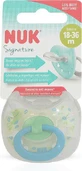 Nuk Signature Силиконовая ортодонтическая пустышка Лягушка - зелено-голубая для 18-36 месяцев