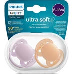 Пустышка Philips Ultra Soft Silicone Purple-Orange для 6-18 месяцев 2шт: цены и характеристики
