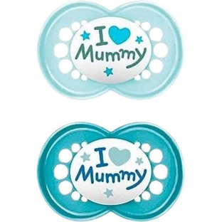 Mam Original Mummy I Love Mummy Силиконовые ортодонтические брекеты - п/э для 16+ месяцев 2шт
