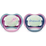 Пустышка Philips Air Silicone Pacifiers Star Pacifier - розовая/фиолетовая для 6-18 месяцев 2шт